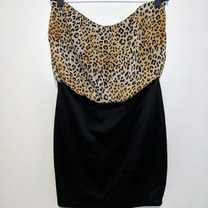 Black/Leopard Dress